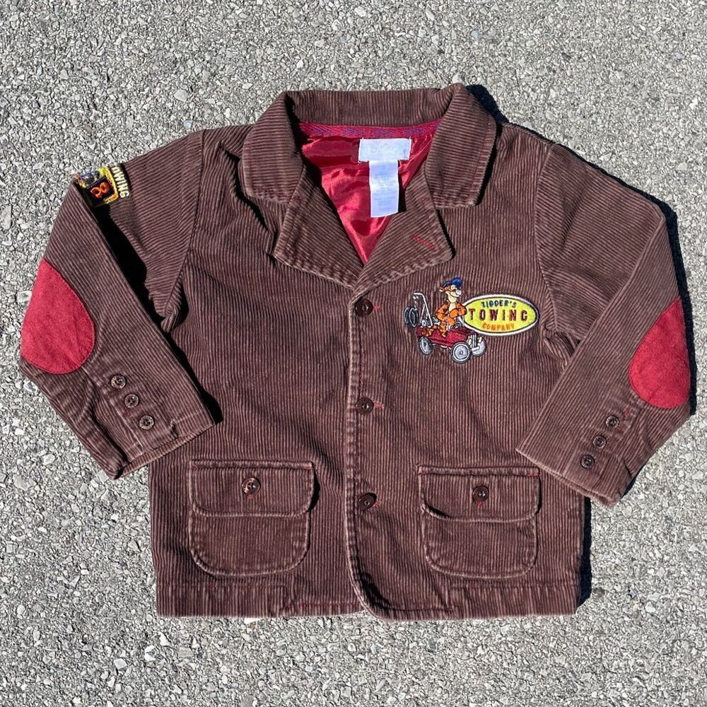 Tiggers Towing Company 2000s Disney Corduroy Blazer Jacket Youth Size (3) Preppy